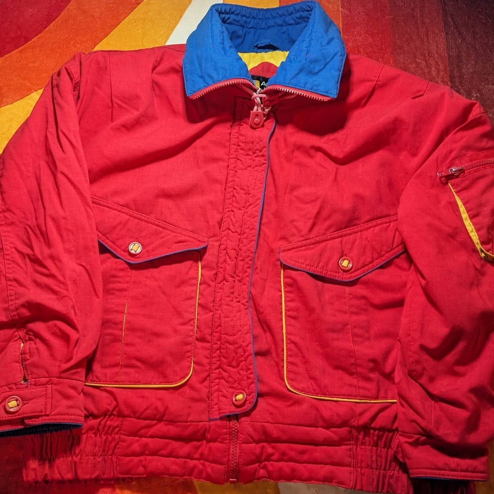 **SALE** Vintage Andy Johns Puffer Ski-style Coat Women's M 80s 90s - Picture 3 of 13